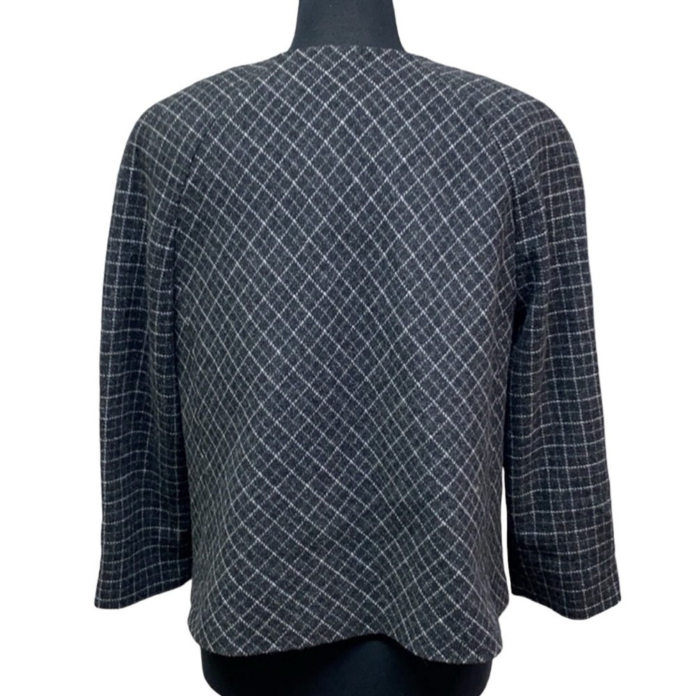 Ak Lambs Wool Asymmetrical Button Closure Swing - image 4